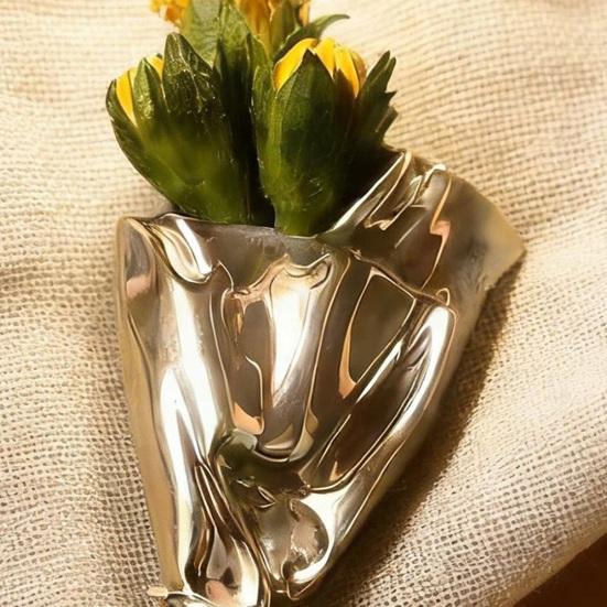 Brooch Random Matching DIY Small Bouquet Decoration Bouquet Vase Design Brooch Pin Coats Dresses Jackets DIY Bouquet Accessory