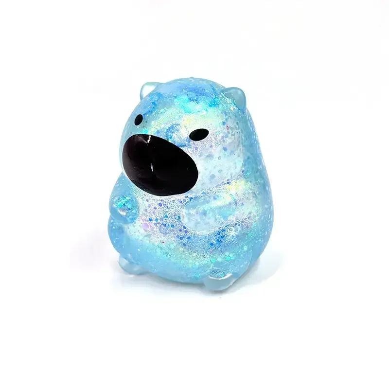 Slow Rebound Capybara Squishy Toy, Malt Candy Mochi Fidget Toy, Stress Relief Interactive Gift for All Ages