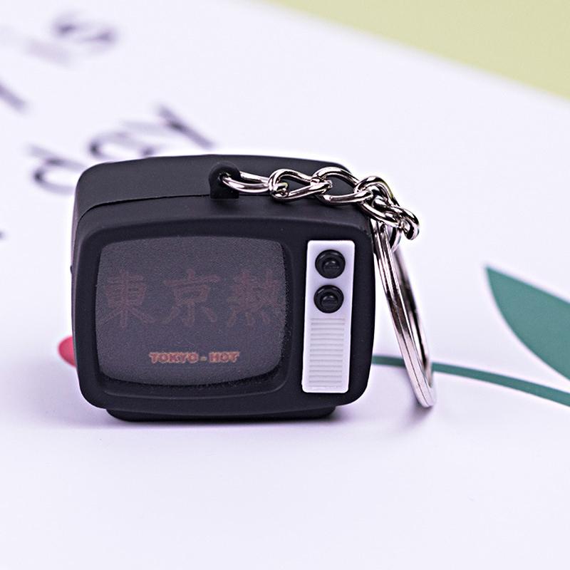 Mini Tv Keychain Horror Atmosphere Mini Tv Keychain Pendant Simulation Tv Pendant Bag Pendant