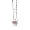 Zircon Bow Cat Pendant Necklace Adjustable Length Clavicle Chains Fashionable Animal Collarbone Chain Jewelry for Women