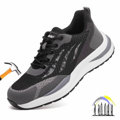Plastic Neus Veiligheidsschoenen Bouwwerk Schoenen Voor Man Lichtgewicht Werkschoenen Prikbestendig Onverwoestbaar Veiligheidssneakers