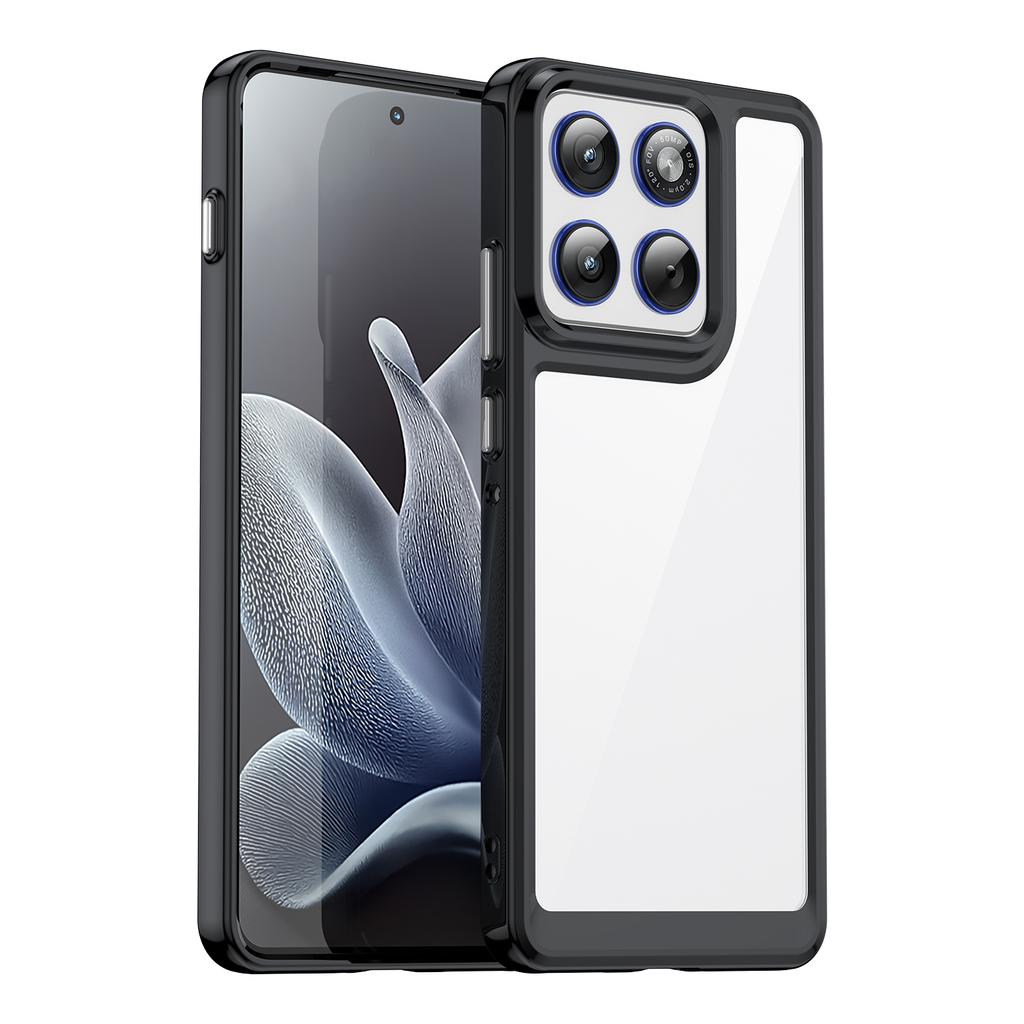 For Motorola Edge 70 5G Phone Case WANLONFENG XC Series TPU Acrylic Cover with Tempered Glass (Big Lens Hole)