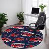 1pc Firetrucks Print Chair Carpet for Office, Perfect for Office, Holiday Party Decoration Choice Yy260314033
