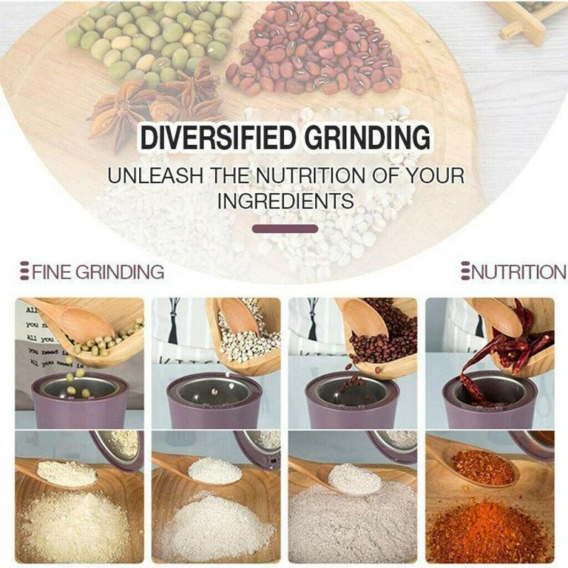 300W elektrický mlýnek na kávu Mixér na koření a ořechy z nerezové oceli