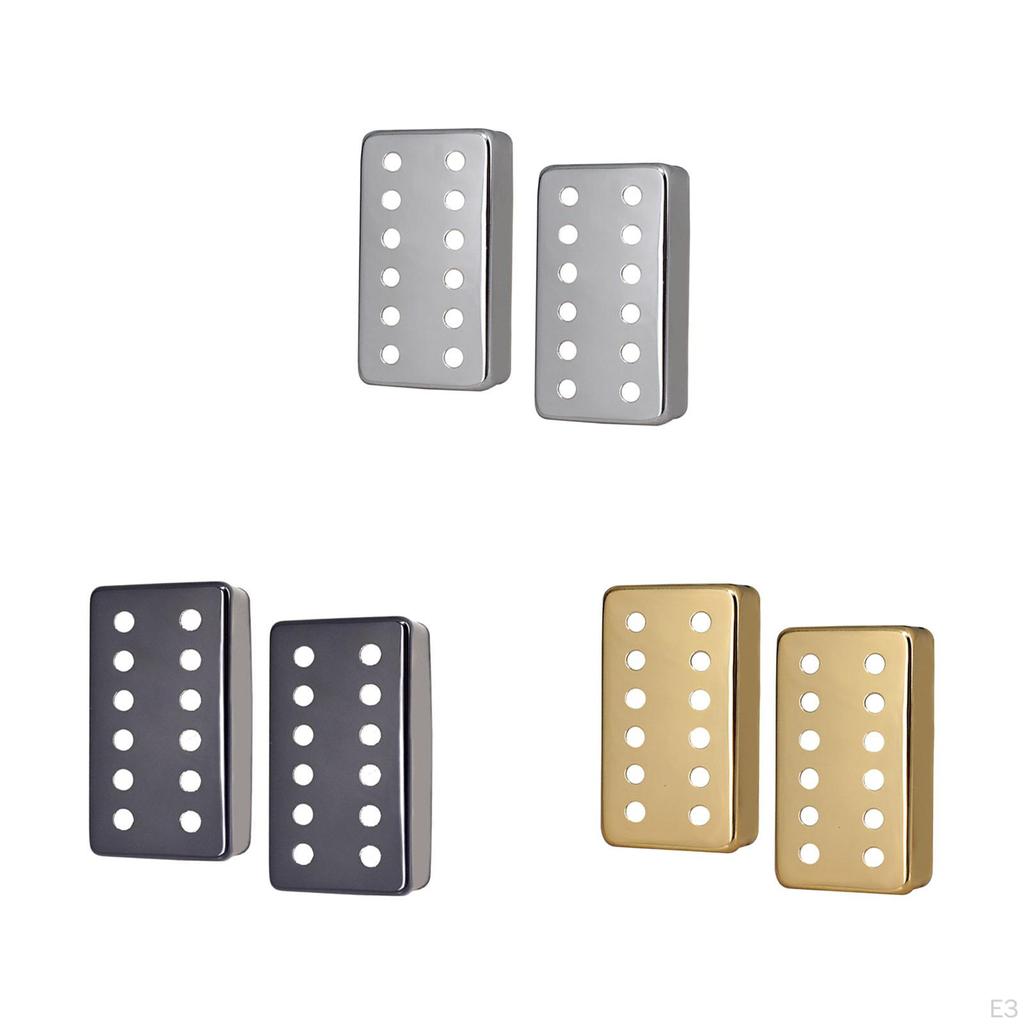 2 Pieces Guitar Pickup Cover Double Covers for Parts