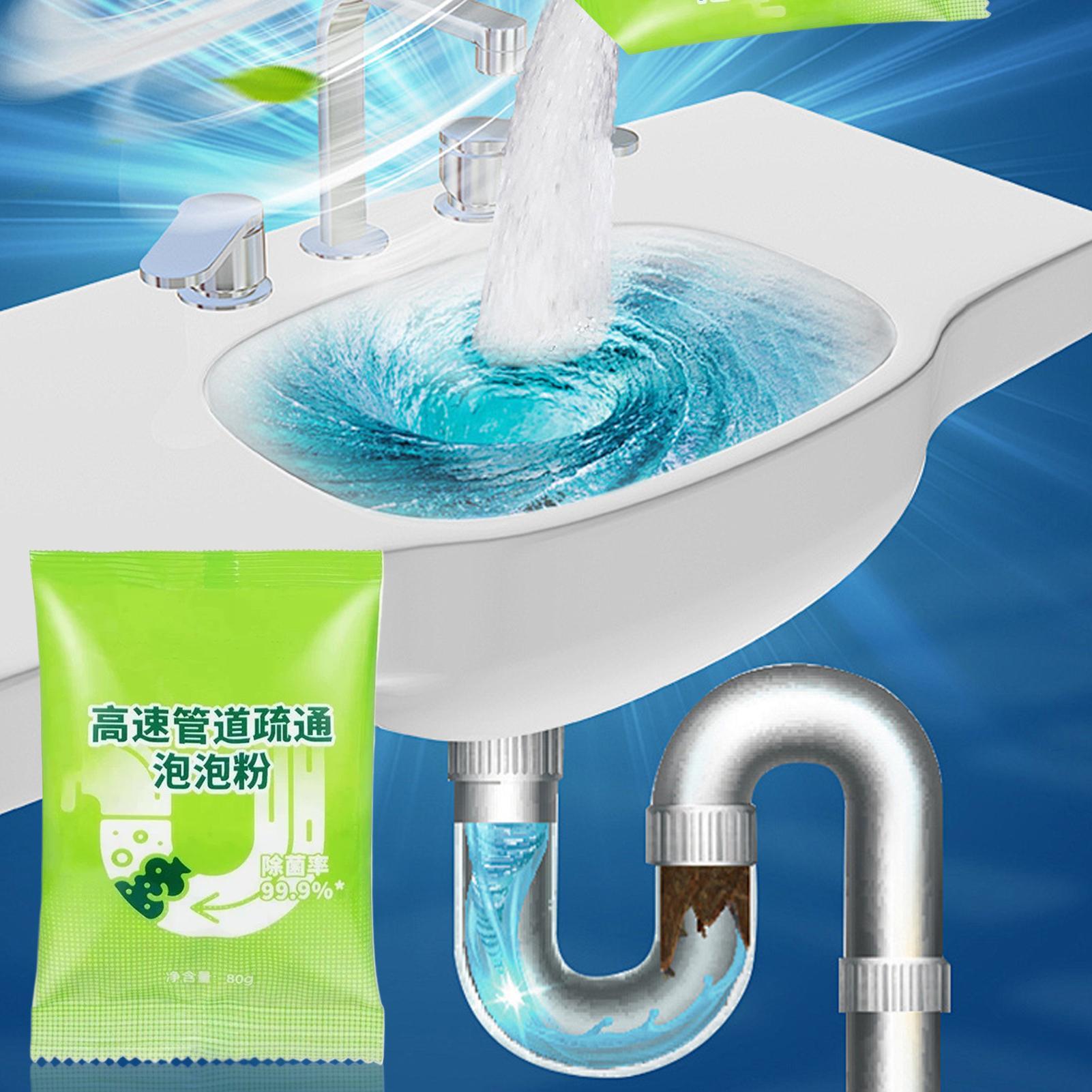 

Pipeline Dredging Agent Drain Clog Cleaner Dredging Powder 80g Toilet Kitchen Grease Hair Removal Solution For RV Bathroom China Mainland