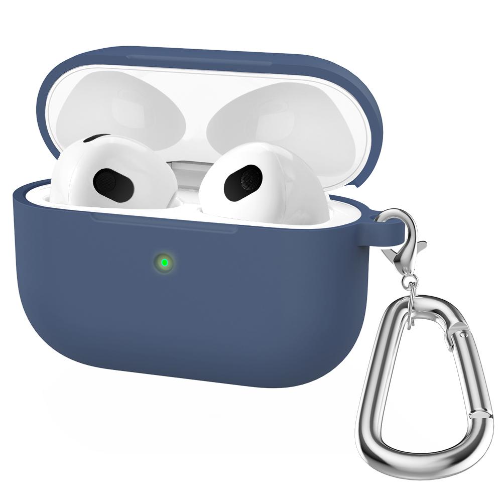 Silicone Cases For Apple Airpods 3rd generation Protective Shockproof Wireless Earphones Cover With Hook for air pods 3 Box Bags