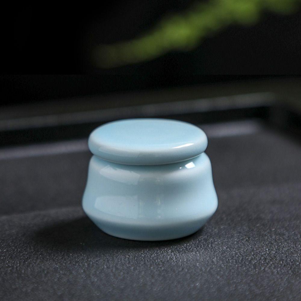 

Chinese Style Mini Pill Case Colorful Sealed Organizer Household Tea Canister Women синий