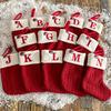 Christmas Socks Knitting Snowflake Letter Stocking Christmas Decoration For Home 2025 Xmas Tree Ornament Gift Navidad Natal 2025