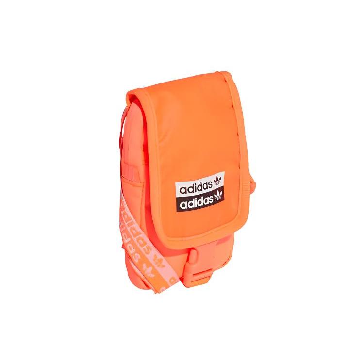 New Adidas Originals Polyester Crossbody Bag Regular Unisex Orange FN2056