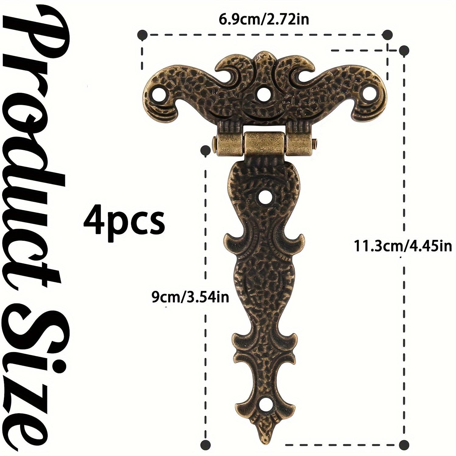 

Петля Т-образная 4/8 штук, декоративная Т-образная из цинкового сплава, винтажная бронза, с петлями, дверная петля, в комплекте винты 4pcs