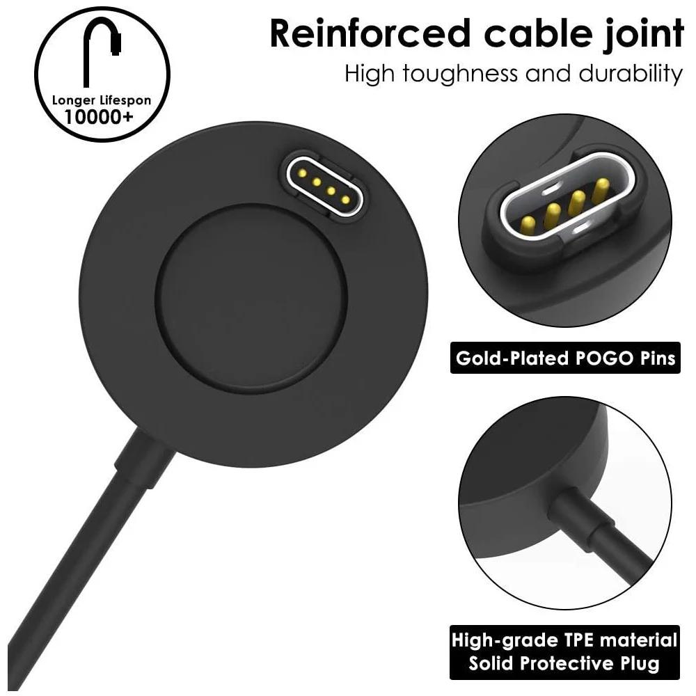 Charger Dock For Garmin Vivoactive 3 4 4S/ Fenix 5 5S 5X 6 6S 6X/Venu 2 2S Sq Vivoactive 3 4 4S USB Charging Cable Stand