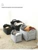 Felt Folding Storage Basket with Double Handles - Assembled Organizer for Underwear and Sundries
