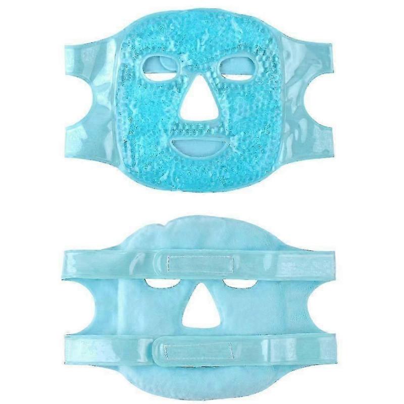 Hot And Cold Therapy Gel Bead Full Facial Care | Ice Face Mask For Migraine Headache, Stress Relief | Reduces TW