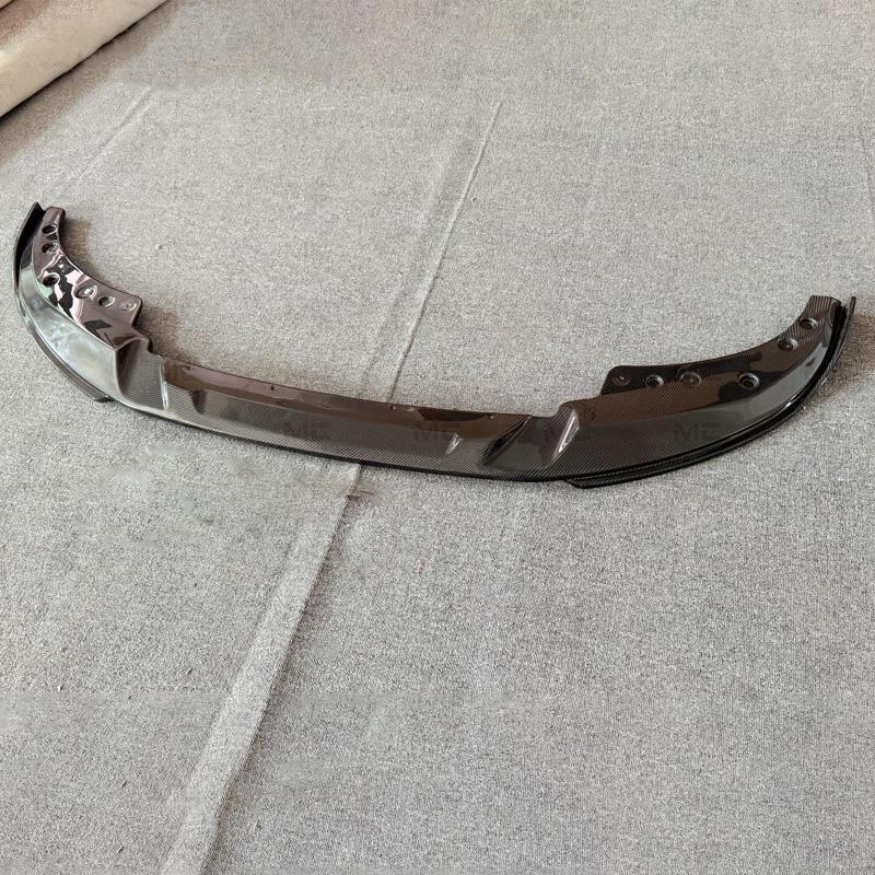BMW 4 Series G22/G23/G26 Coupe Front Lip Spoiler - 3D Style Carbon Fiber Pattern Splitter