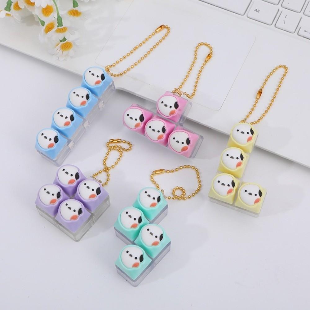 Anti Stress Finger 9 Keyboard Key Toy Fidget Decompression Creative Bag Pendant  Boys Girls
