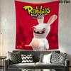 Rabbids Invasion Príbeh Nástenná prikrývka Potlačená látková deka Dekoratívne tapisérie do spálne obývacej izby Domáca dekorácia