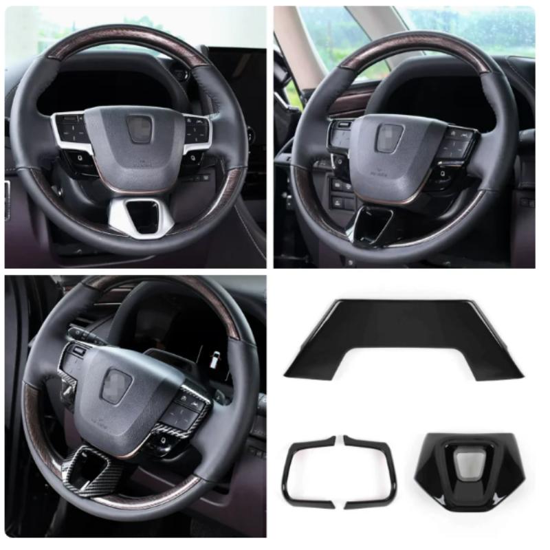 3d Sticker For Toyota Alphard Vellfire 2024 Interior Parts Car Steering Wheel Frame Decoration Trim