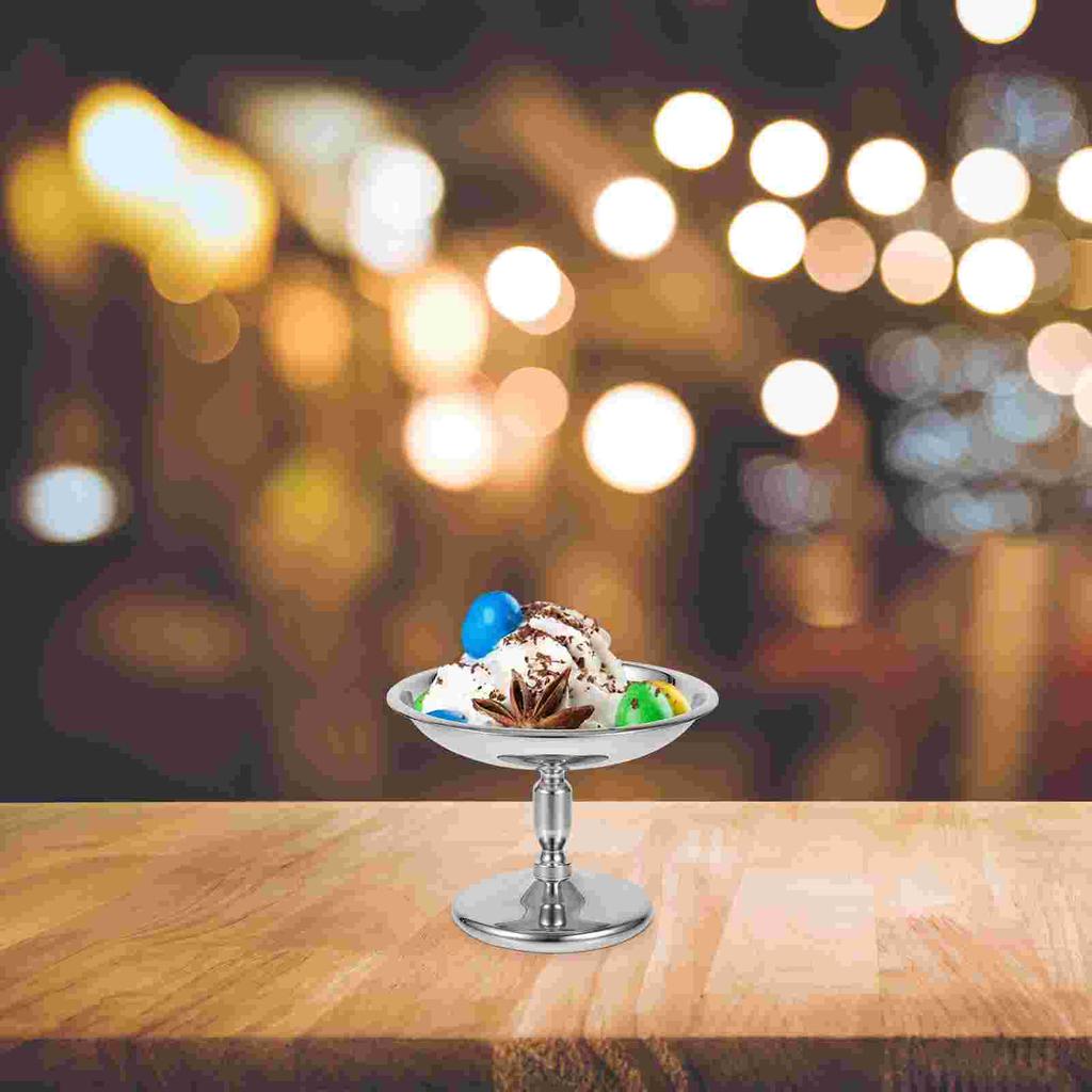 Ice Cream Bowl Smooth Surface Cup Exquisite Pudding Dessert High-grade Materials Metal Stainless Steel Fruit Salad