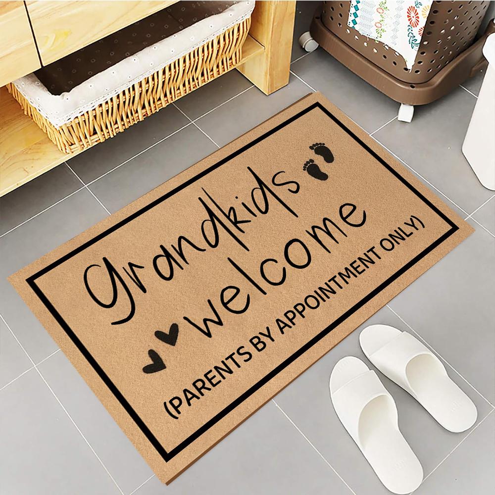 Kleinkinderen Welkom Ouders Optioneel Deurmat Rubber Badkamer Keukenmat Tuin Garage Deur Vloermat Antislip Tapijt Entree Kleed 24x16 Inch