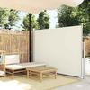 VidaXL Retractable Patio Side Awning 170x300 Cm Cream