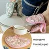 1Pc Insulated Glove Hanging Ring High Temperature Resistance Heart-shaped Hand Clip Insulation Pad for Bakery Shop