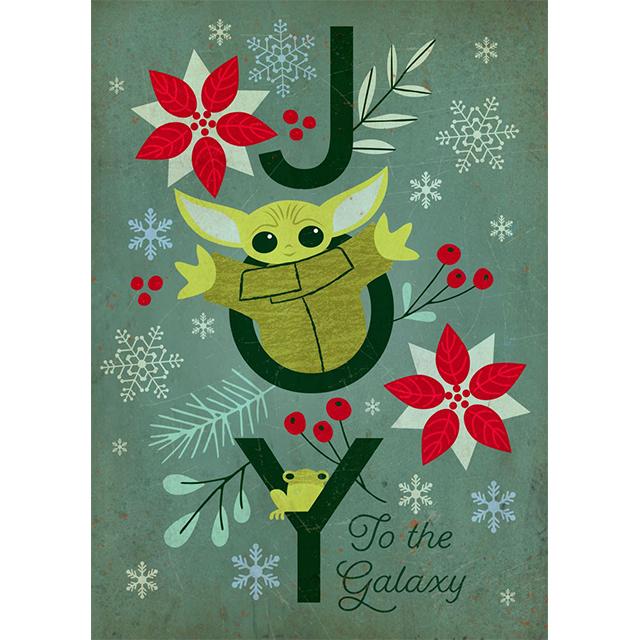 Disney Star Wars Christmas Cute Grogu Prints Poster Canvas Painting Modern Wall Art Pictures Living Room Bedroom Home Decoration