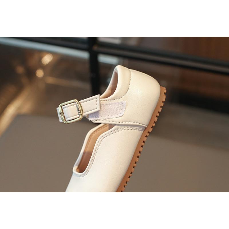Solid Color Simple Children's Round-Toe Flats | Shallow-Mouth Soft-Sole Shoes for Toddlers & Young Girls Elegant Youth Shoes