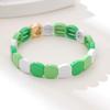 Colorful Honeycomb Beads Alloy Bracelet All-match Stylish Beaded Bangle for Women Summer Any Outfit Occasion Jewelry