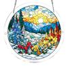 Acrylic Puzzle For Adult, Colorful Flame Hummingbirds Sun Catchers Window Hanging Panel 83 Puzzle SunCatchers For Home Decor Birthday Women Men Mom