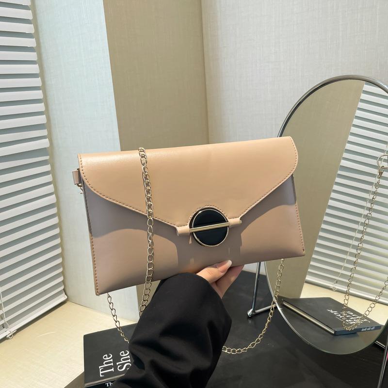 Handbag Women's 2025 New Trendy Korean Version Crossbody Bag Shoulder Chain Small Bag Versatile Personalized Fashion Envelope Bag
