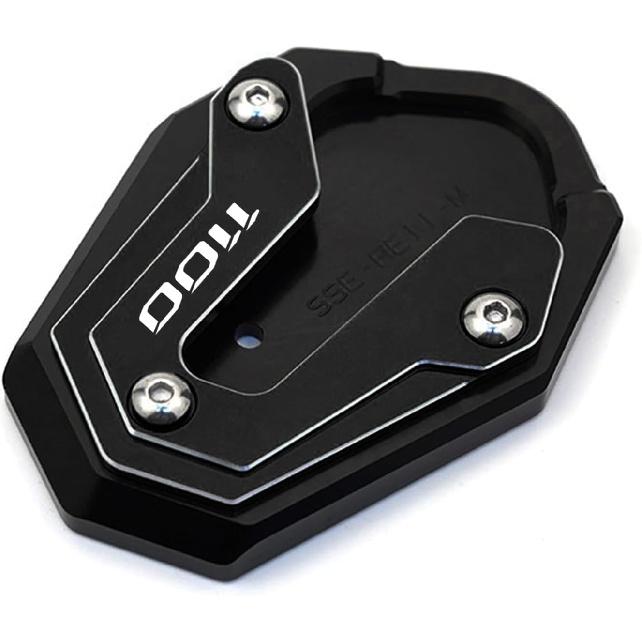 CNC Motorcycle Kickstand Pad Side Stand Enlarge Plate Compatible with 2025 Rebel 1100 T CMX1100 Rebel 1100 CMX 1100 M T 2020-2023 2024 2025 (Black)