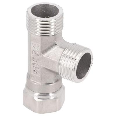 Fitting Stainless Steel 3 Ways Valve Shower Faucet Water Splitter T Adapter Converter Spray Nozzle Shower Valve Bathroom