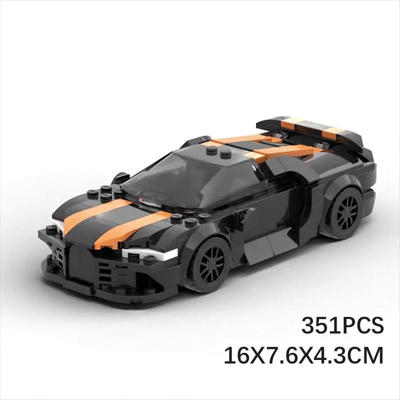MOC 8-Grid City Racing Car Classic Hypercar Model Creative Building Blocks Collection Gift