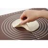 Yoshikawa Home Bakery Club Silicone Mat, 50 X 40 Cm, with Graduations, Non-Slip, Easy Dough Release, Foldable for Storage, Bread Mat, SJ1455