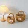 Small Hanging Imitation Rattan Basket for Kitchen Herbs & Decor