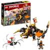 LEGO® NINJAGO 71782 El Dragón de Tierra de Cole – Evolución, Juguete con 2 Minifiguras