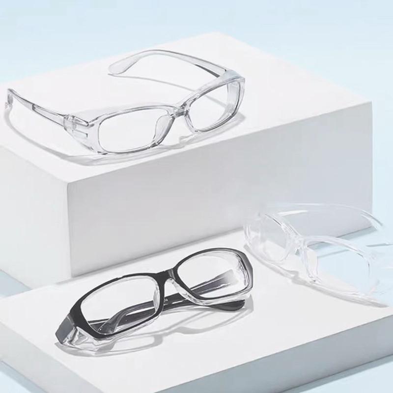 3PCS Transparent Sand-proof Anti-shock Biking Safe Goggles Anti Blue Light Glasses For Transparent Blue Blocking Protect Eyew