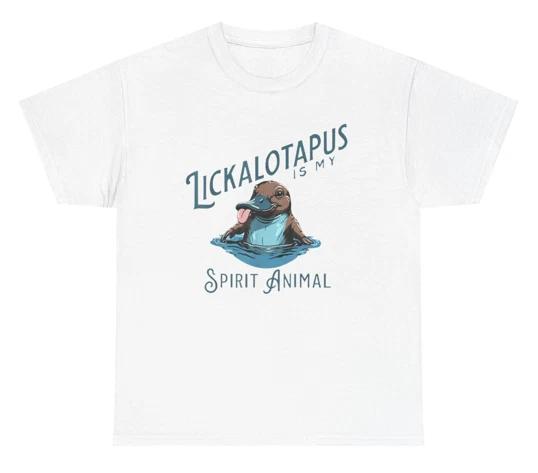 Lickalottapus Is My Spirit Animal T Shirt Funny Platypus Lover Meme Tee S