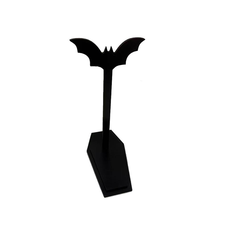 Bat Paper Towel Holder Halloween Vertical Gothic Wooden Table Decor Detachable Topper Non Perforated Countertop Stand Roll Dispe