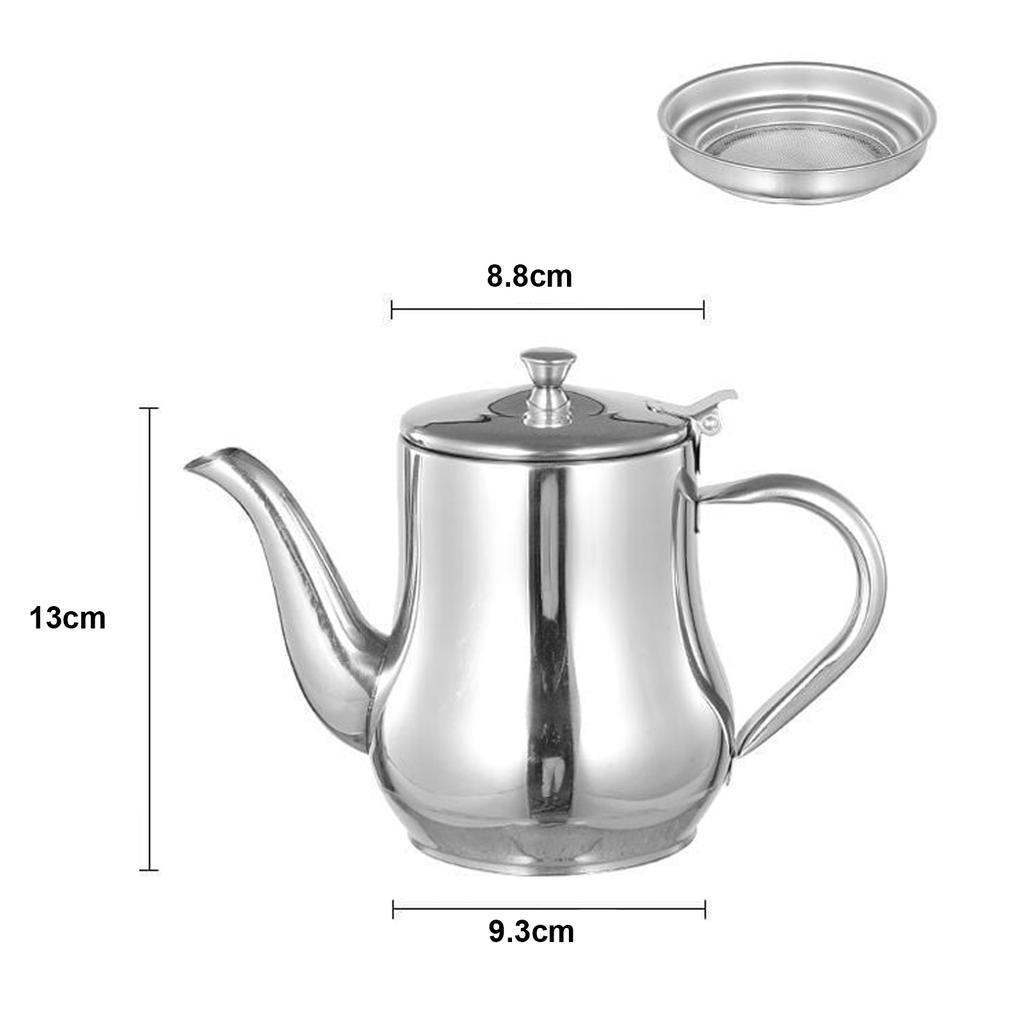 Stainless Steel Lubricator with Filter Screen Oil Strainer Pot Olive Oil Dispenser With Dust Proof