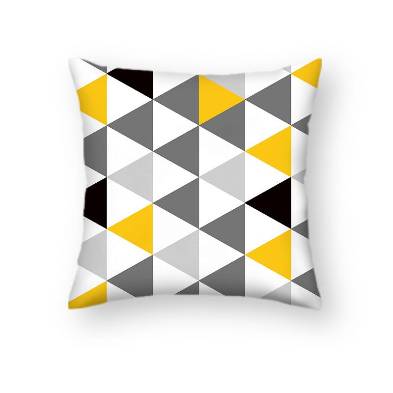 Nordic Ins Style Geometric Cartoon Animal Pillowcase Office Car Cushion Sofa Decoration Pillowcase