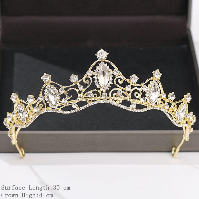 Silver Color Crown and Tiara Hair Accessories for Women Wedding Accessories Crown for Bridal Crystal Rhinestone Diadema Tiara