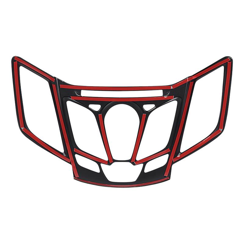 Car Accessories ABS Plastic Carbon Car Console Center Control Decor CD Player Panel Frame Cover Trim For Ford Fiesta 2008-2014
