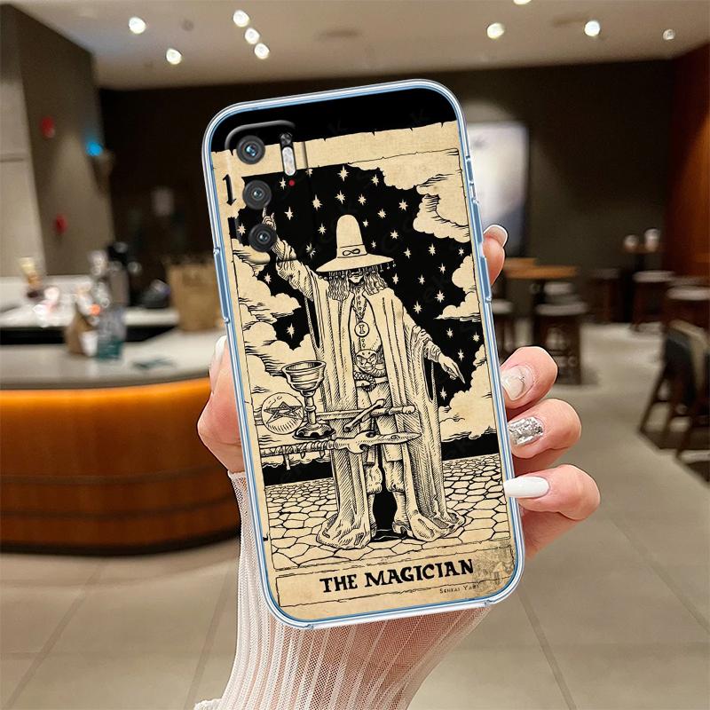 NH48 Witch Divination Tarot Moon Case for Motorola G10 G20 G30 G31 G32 G34 G35 G41 G42 G50 G51 G52 G55 G60 G60S G62 G71 G72 G75