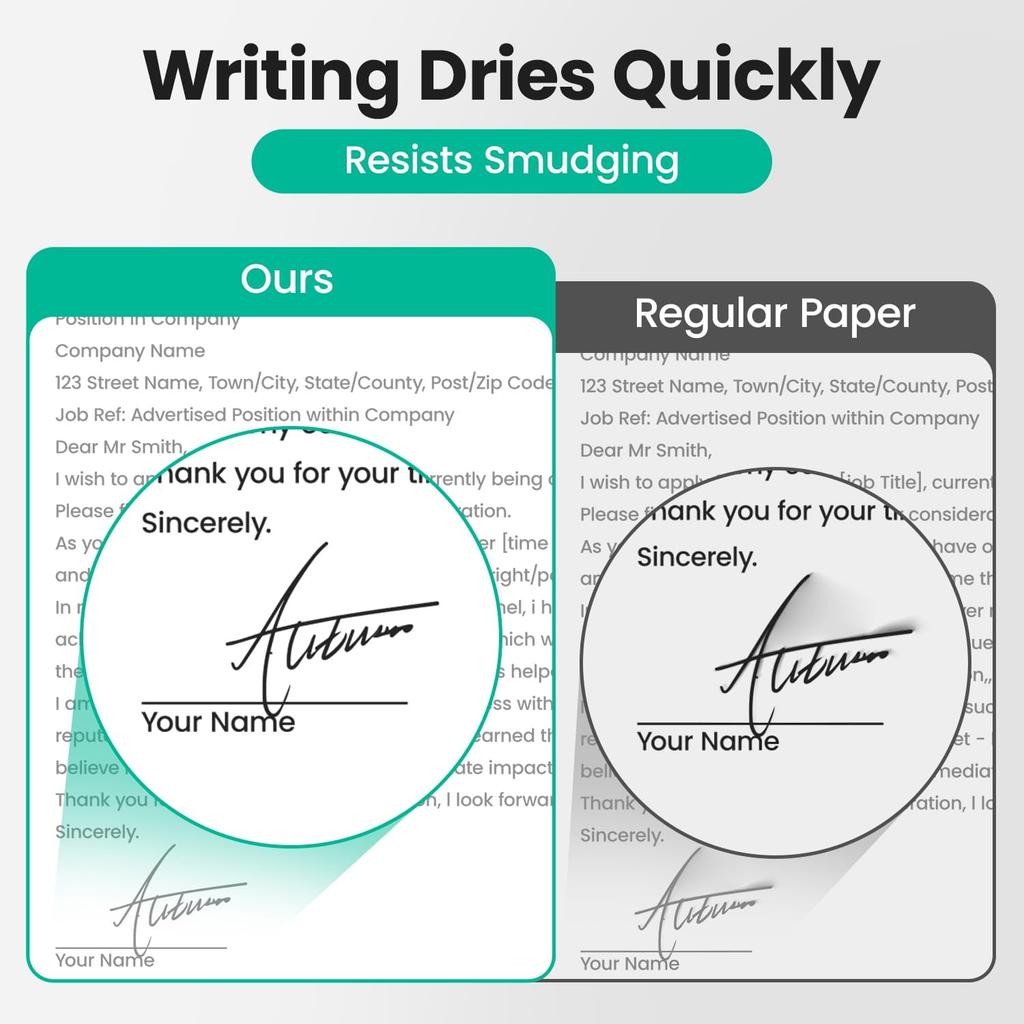 Thermal Printer Paper 8.5x11 Inch, 100 Sheets US Letter Size Foldable Paper, Long-Term Archival Quality, Compatible with CamScanner P1 Pro Printer,