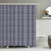 Geometric Pattern Shower Curtain Abstract Black And White Bathroom Decor Modern Waterproof Fabric Liner Washable Home Textile