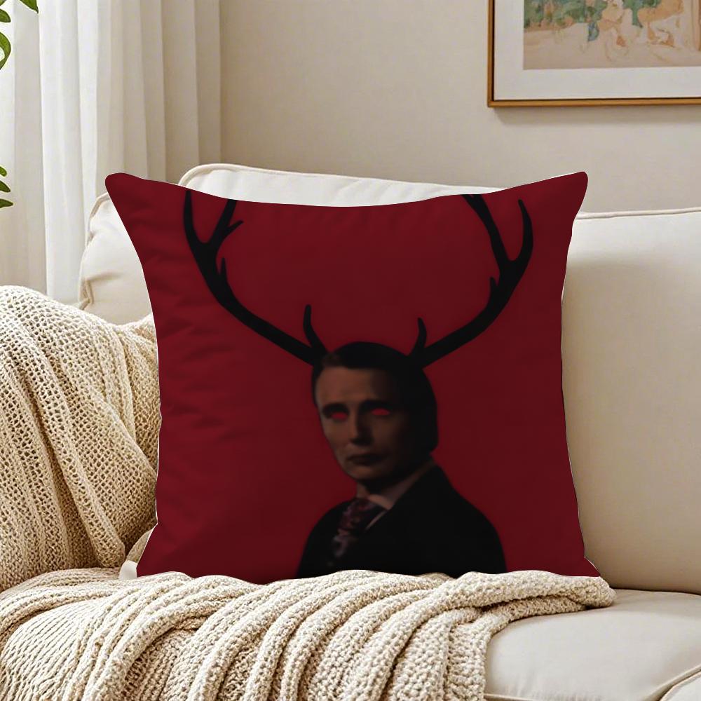 TV Thriller HHannibal Cushion Cover Pillowcase Antidustmite Living Room Sofa Decor Cushion Room