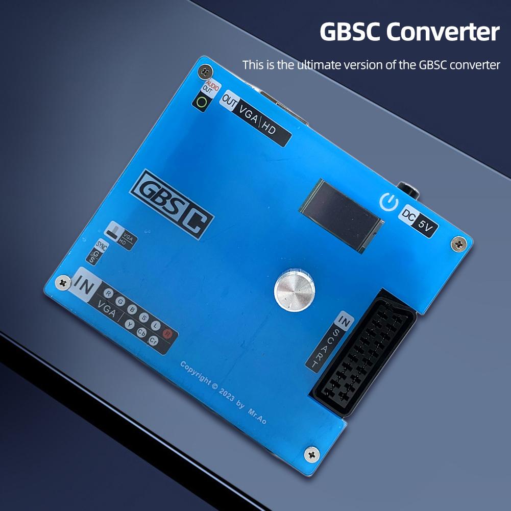 GBS Control Video Game Signal Converter LCD Screen VGA/SCART To VGA/HDMI-Compatible Scan Converter Supports for PlayStation2 Con