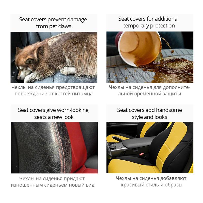 Autoyouth T-shirt Breathable Car Front Seat Cover Premium Double Seat Cover Car Seat Comfort Vest Seat Cover Car